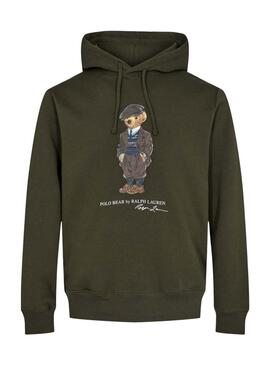 Sweat Polo Ralph Lauren Bear Vert pour Homme