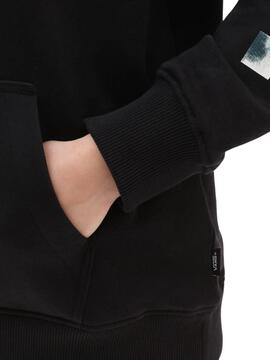 Sweat Vans Cloud Cadres Noire pour Femme