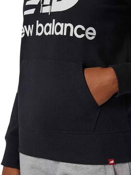 Sweat New Balance Essentials Noire pour Femme