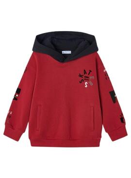 Sweat Mayoral Flock Parches Rouge pour Garçon