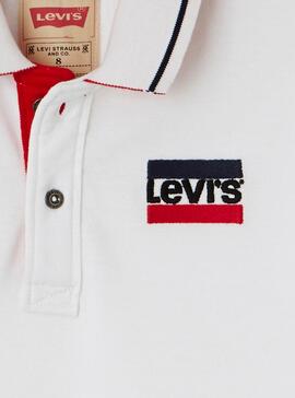 Polo Levis Kids Naddal Blanc