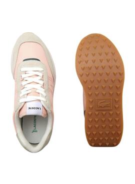 Baskets Lacoste L-Spin Rose pour Femme