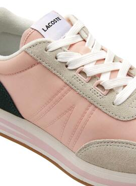Baskets Lacoste L-Spin Rose pour Femme