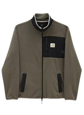 Veste Vans Polaire Fermeture éclair Vert pour Homme