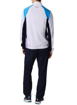Survêtement Lacoste Sport Colorblock Bleu Marine Homme