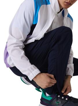 Survêtement Lacoste Sport Colorblock Bleu Marine Homme
