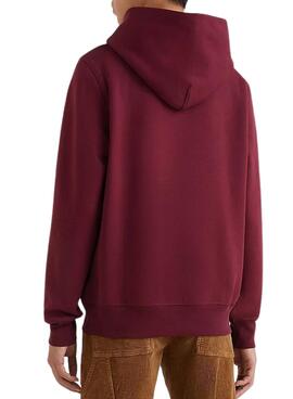 Sweat Tommy Hilfiger Flag Arch Bordeaux Homme