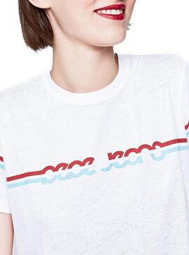 T-Shirt Pepe Jeans Lola Femme Blanche