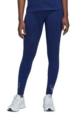 Leggings Adidas Trefoil Bleu marine pour Femme