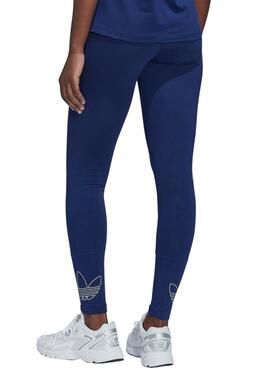 Leggings Adidas Trefoil Bleu marine pour Femme