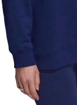 Sweat Adidas Oversized Bleu marine pour femme