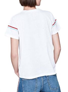 T-Shirt Pepe Jeans Lola Femme Blanche