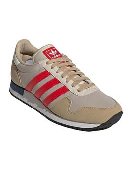 Baskets Adidas USA 84 pour Homme Camel