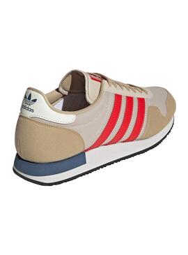 Baskets Adidas USA 84 pour Homme Camel