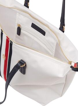 Sac à main Tommy Hilfiger Poppy Tote pour Femme Blanc