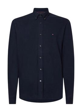 Chemise Tommy Hilfiger Piqué pour Homme Bleu marine