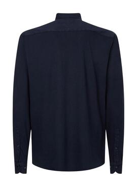Chemise Tommy Hilfiger Piqué pour Homme Bleu marine