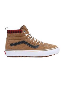 Baskets Vans Sk8-Hi MTE-1 Plaid Homme Marrones