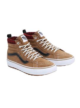 Baskets Vans Sk8-Hi MTE-1 Plaid Homme Marrones