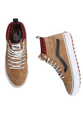 Baskets Vans Sk8-Hi MTE-1 Plaid Homme Marrones