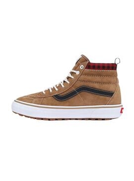 Baskets Vans Sk8-Hi MTE-1 Plaid Homme Marrones