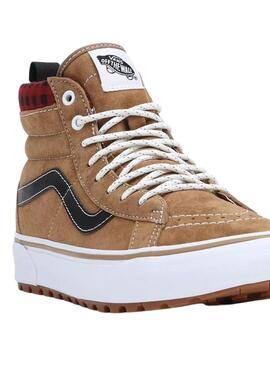 Baskets Vans Sk8-Hi MTE-1 Plaid Homme Marrones