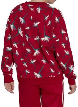 Sweat Adidas Thebe Magugu pour Femme Rouge