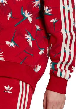 Sweat Adidas Thebe Magugu pour Femme Rouge
