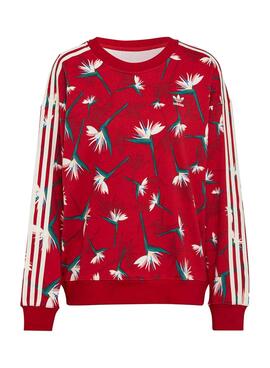 Sweat Adidas Thebe Magugu pour Femme Rouge