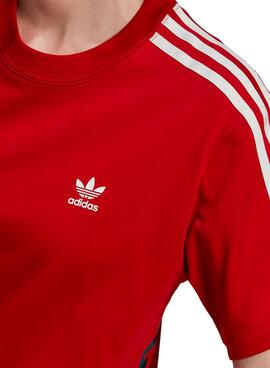 T-Shirt Adidas Thebe Magugu pour Femme Rouge