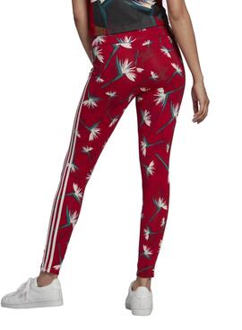 Leggings Adidas Thebe Magugu pour Femme Rouge