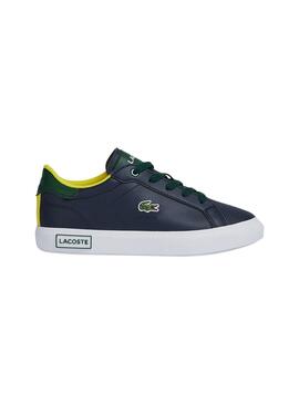 Baskets Lacoste Vulcanized Bleu Marine pour Garçon
