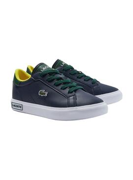 Baskets Lacoste Vulcanized Bleu Marine pour Garçon