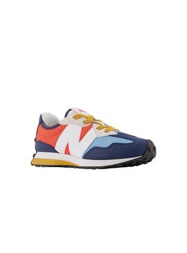 Baskets New Balance 327 Garçons Bleu y Orange