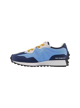 Baskets New Balance 327 Garçons Bleu y Orange
