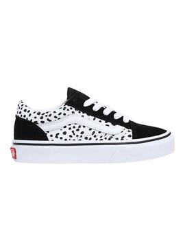 Baskets Vans Old Skool Dots Noire et Blanc