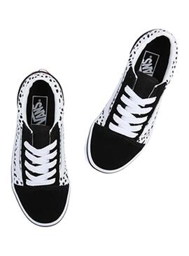 Baskets Vans Old Skool Dots Noire et Blanc