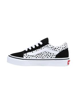 Baskets Vans Old Skool Dots Noire et Blanc