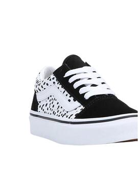 Baskets Vans Old Skool Dots Noire et Blanc