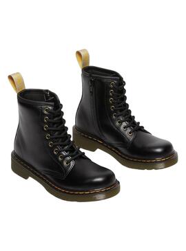 Bootss Dr Martens 1460 Mini Vegan Noire Garçons