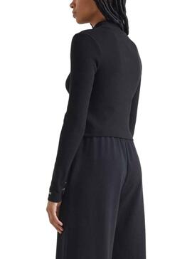 Pull Tommy Jeans Baby Signature Femme Noire