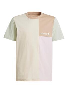 T-Shirt Adidas Colorblock Pastel Garçon et Fille