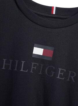 T-Shirt Tommy Hilfiger Logo pour Garçon Bleu marine