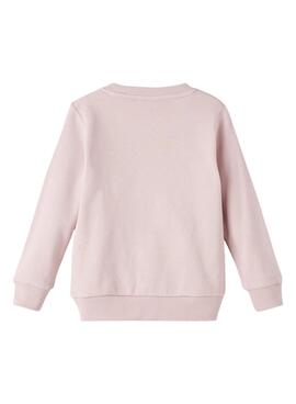 Sweat Name It Nida Imprimer pour Fille Rose