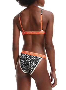 Calvin Klein Slip Brésilien Distorted Animal