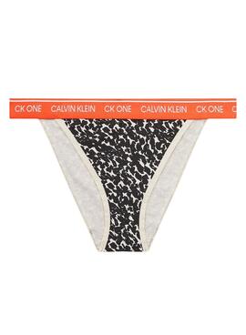 Calvin Klein Slip Brésilien Distorted Animal