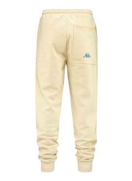 Pantalon Kappa Volen Poches Homme Jaune
