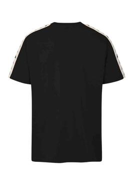 T-Shirt Logo Kappa Paulo pour Homme Noire