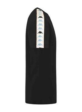 T-Shirt Logo Kappa Paulo pour Homme Noire