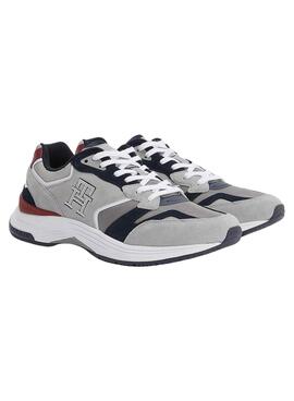Baskets Tommy Hilfiger Jumpsuitgram TH Homme Gris